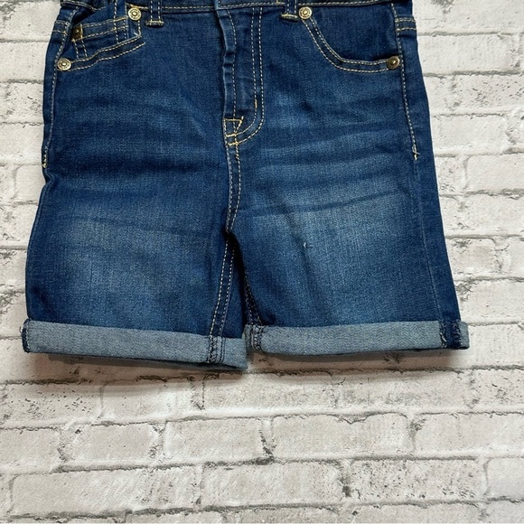 7 for All Mankind Toddler Size 3T Bermuda Cuffed Girls Jean Shorts - Picture 4 of 10